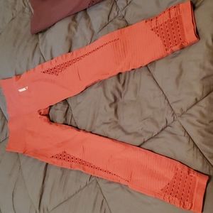 Orange Gymshark Extra Small leggings